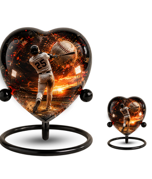 Personalized Baseball Cremation Urn for Ashes | Adult Sports Memorial Urn for Dad