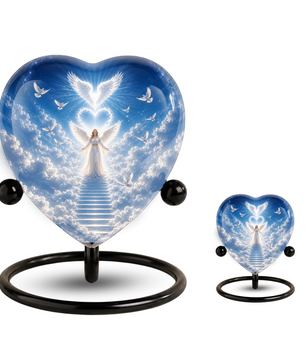 Angel Heaven Urn for Mom – Angel Memorial Cremation Urn, Beautiful Urn for Mom’s Ashes