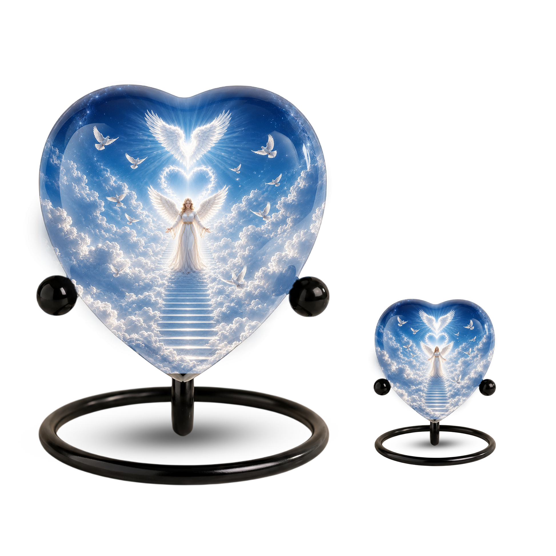 Angel Heaven Urn for Mom – Angel Memorial Cremation Urn, Beautiful Urn for Mom’s Ashes