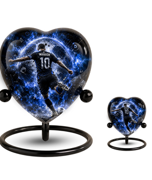 Personalized Soccer Cremation Urn for Ashes | Adult Sports Memorial Urn for Dad & Men