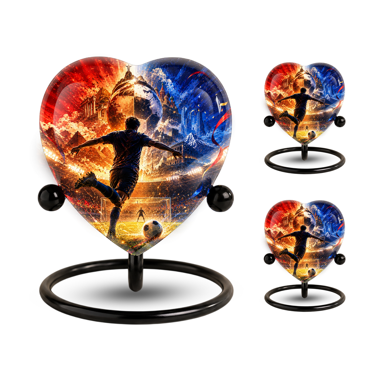 Personalized Soccer Cremation Urn for Ashes, Adult Urn for Dad, Men & Sports Fans
