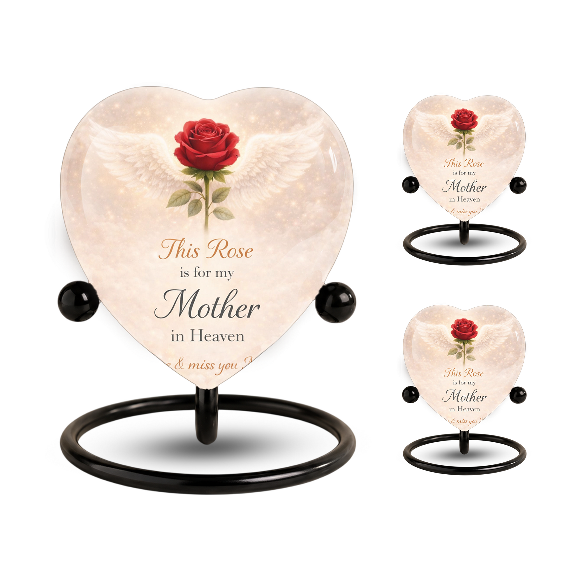 Rose Wings Urn for Adult Ashes – Angel Wings Adult Cremation Memorial Urn