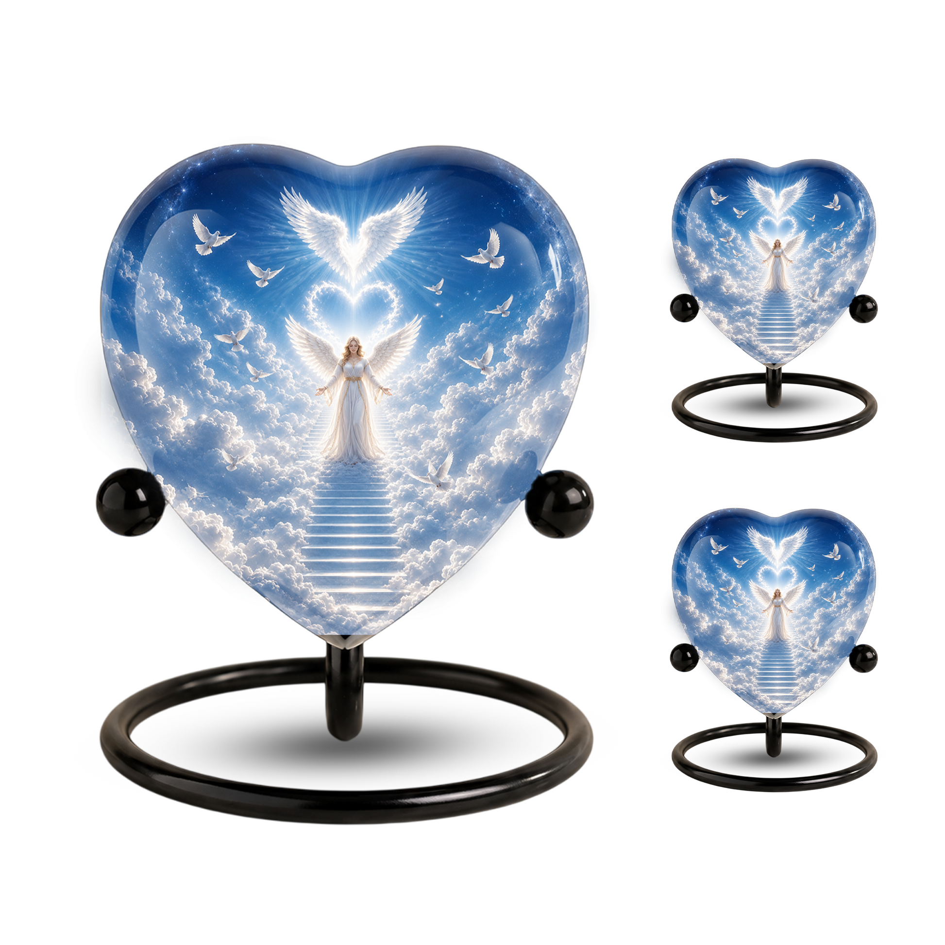 Angel Heaven Urn for Mom – Angel Memorial Cremation Urn, Beautiful Urn for Mom’s Ashes