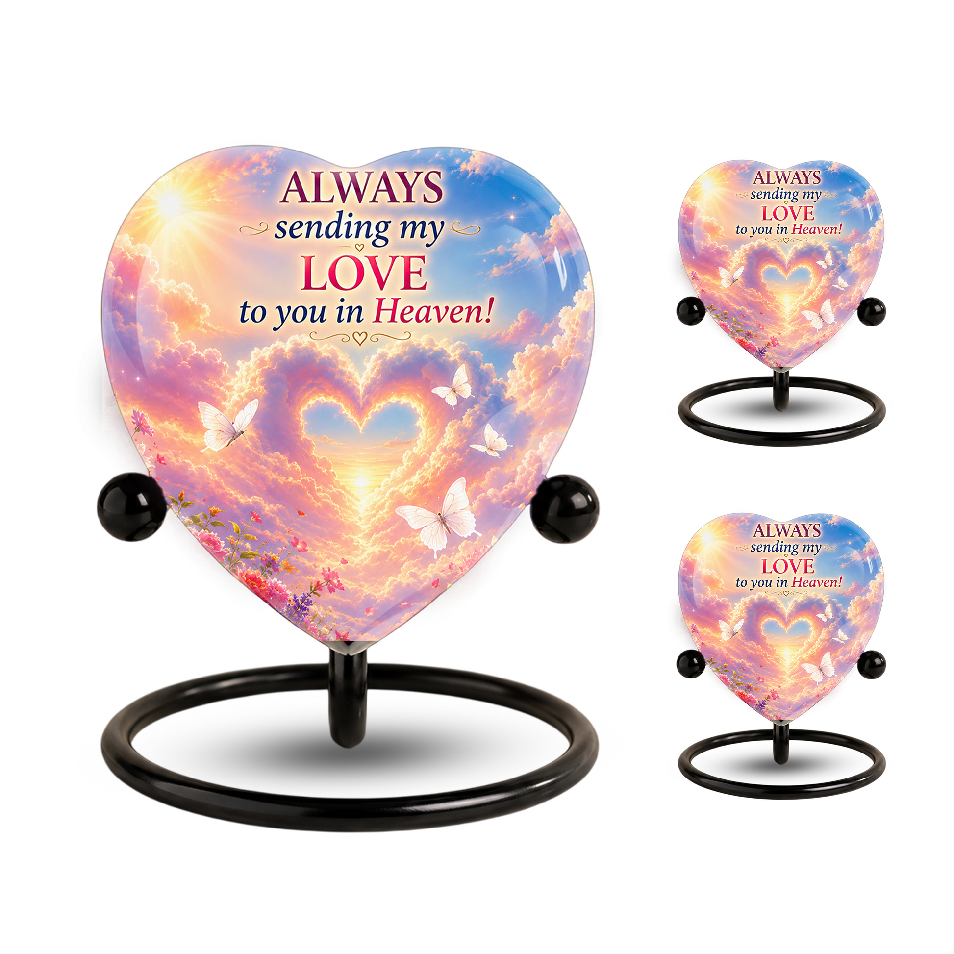 Butterfly Urn for Ashes – Butterfly Urn, Heart-Shaped Butterfly Memorial Urn