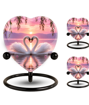 Adult Urn Heart-Shaped Memorial Keepsake – Unique Cremation Urn for Adult Ashes