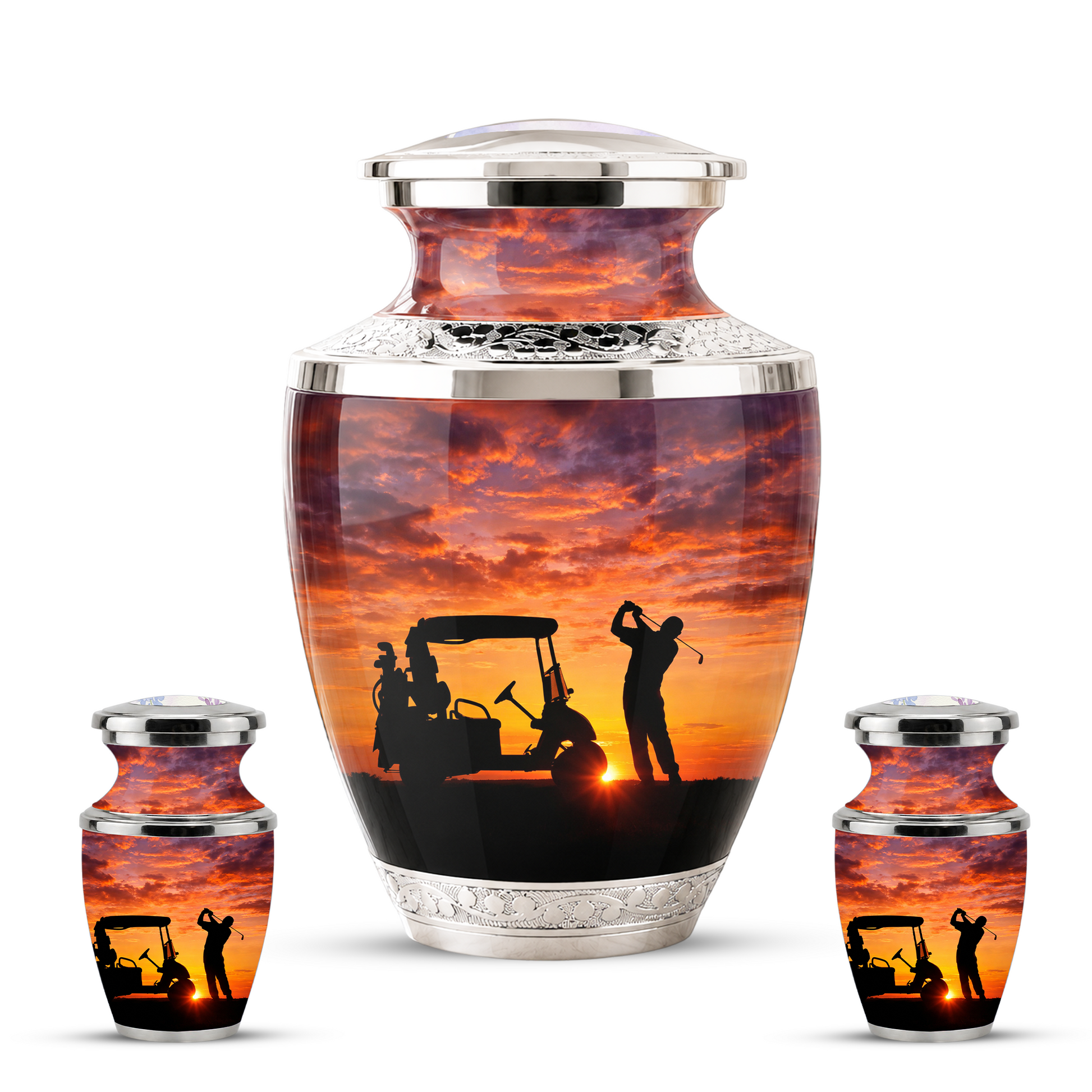 Golf Cremation Urn for Dad - Custom Golf Ashes Urn for Men