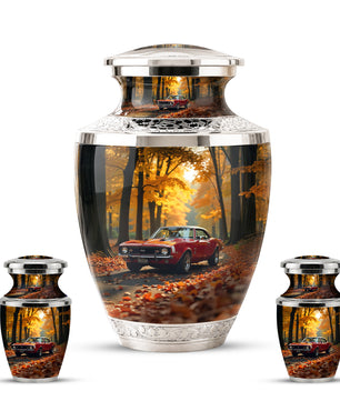 Classic Car Cremation Urn for Dad & Mom, Custom Car Urn for Human Ashes