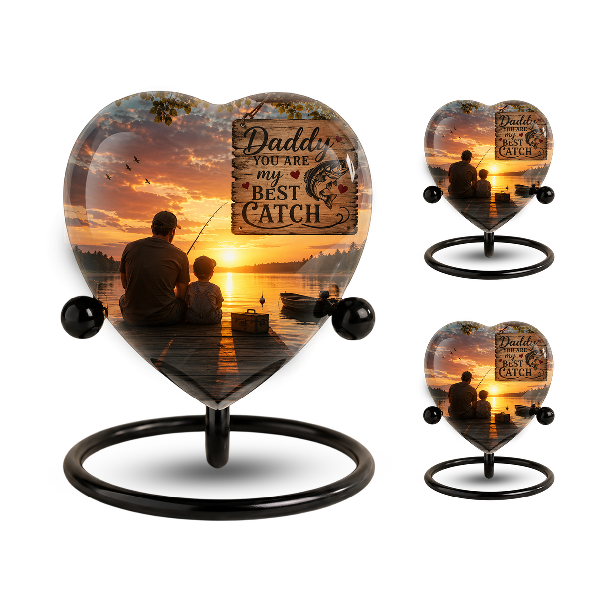 Fishing Urn for Dad – Gone Fishing Urn, Fishing Cremation Urn for Human Ashes