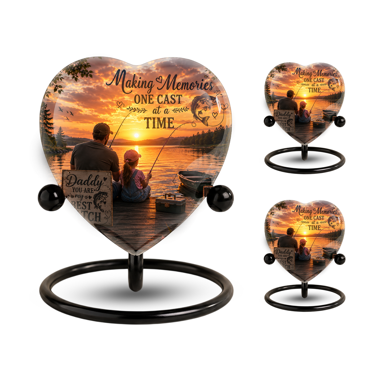 Fishing Urn – Fishing Cremation Urn for Ashes, Gone Fishing Memorial Urn