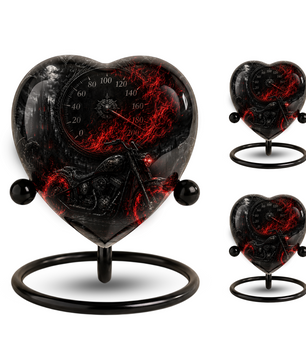 Motorcycle Bike Cremation Urn for Dad – Personalized Adult Male Urn for Ashes