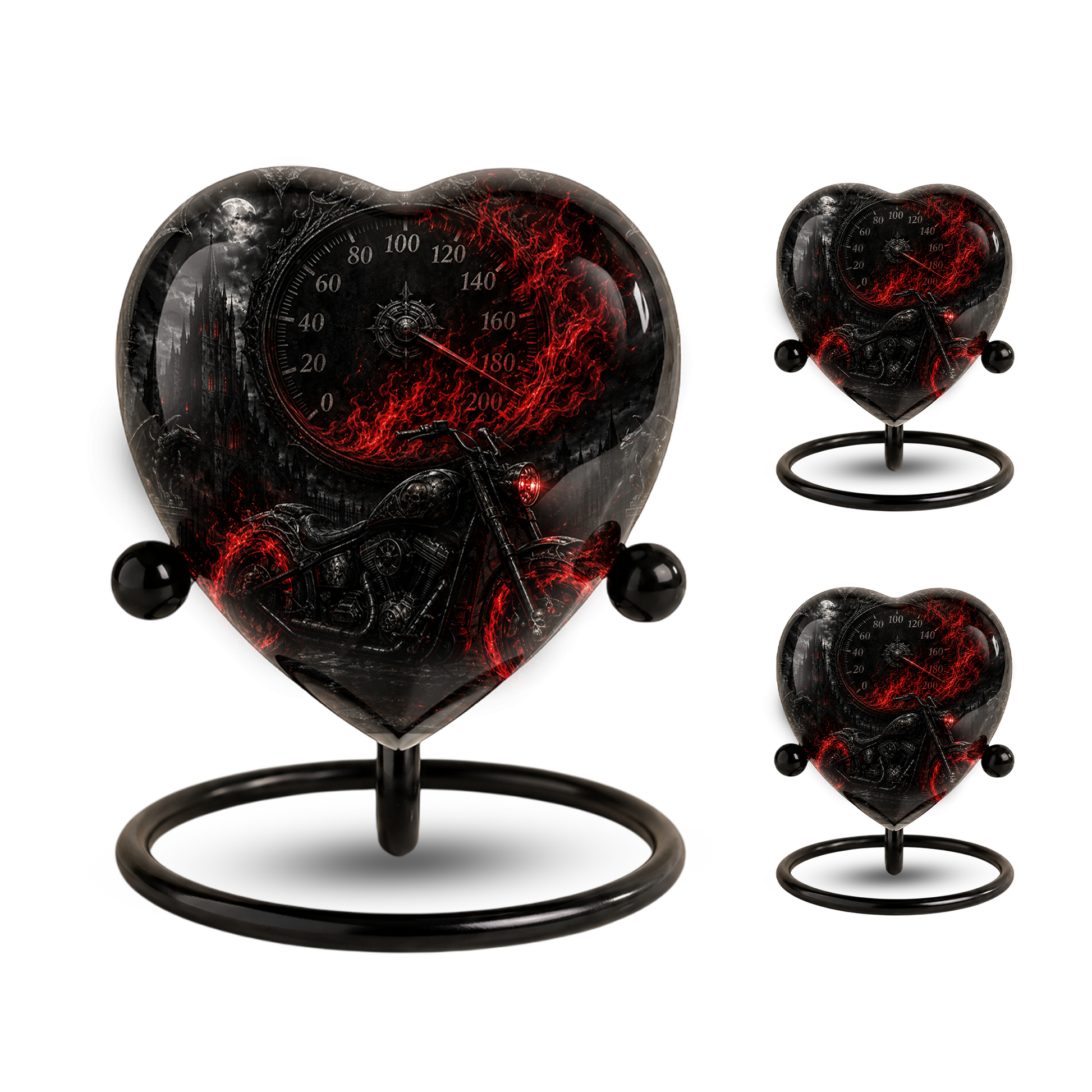 Motorcycle Bike Cremation Urn for Dad – Personalized Adult Male Urn for Ashes