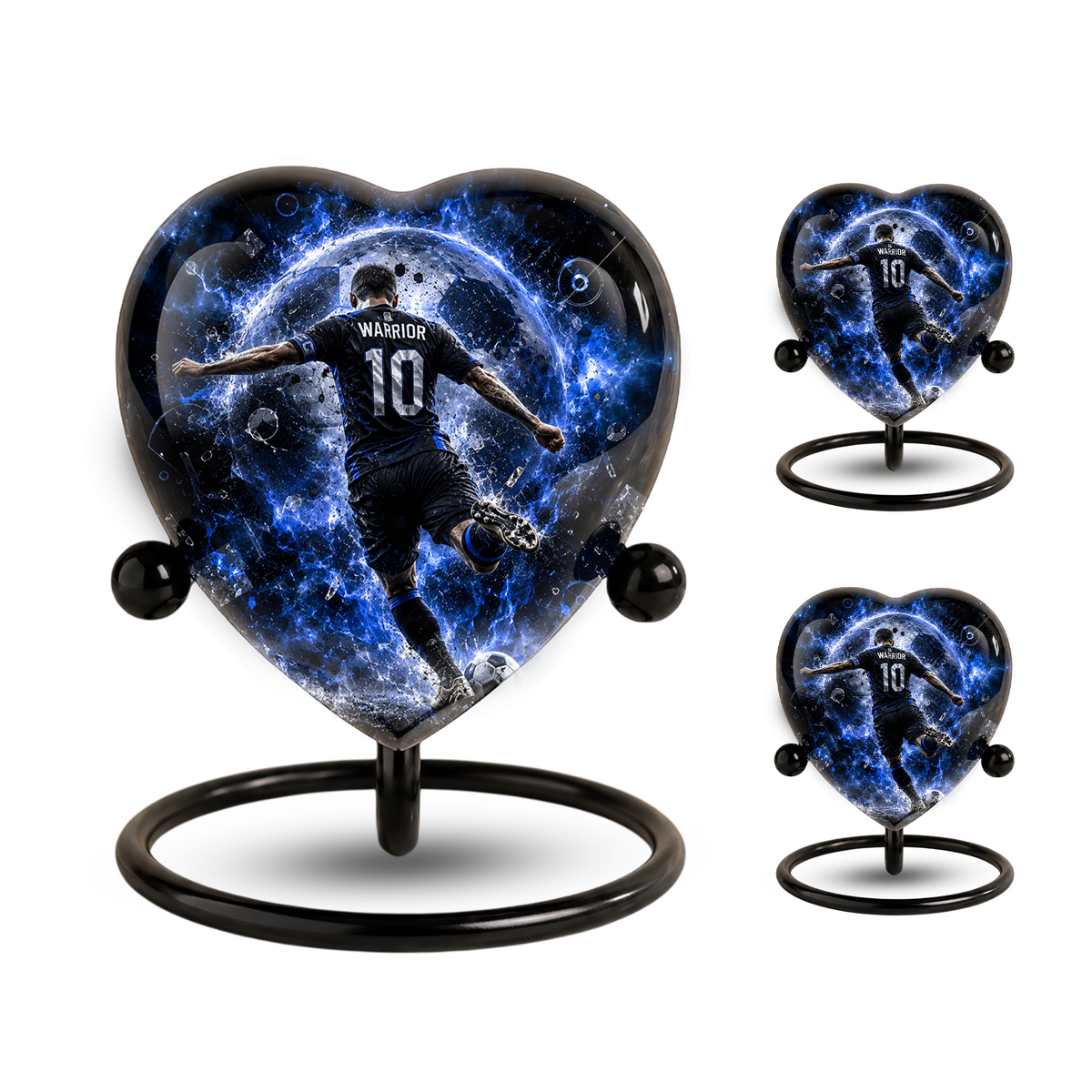 Personalized Soccer Cremation Urn for Ashes | Adult Sports Memorial Urn for Dad & Men