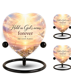 Angel Wing Sunset Urn – Adult Urn for Ashes, Angel Wings Cremation Urn