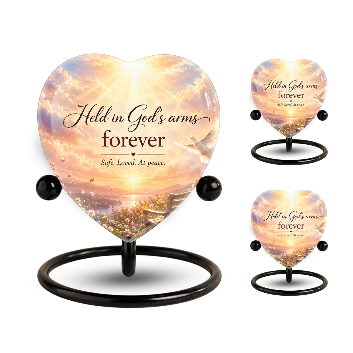 Angel Wing Sunset Urn – Adult Urn for Ashes, Angel Wings Cremation Urn