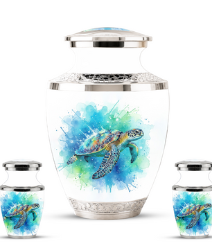 Sea Turtle Cremation Urn for Human Ashes, Personalized Urn for Human Ashes