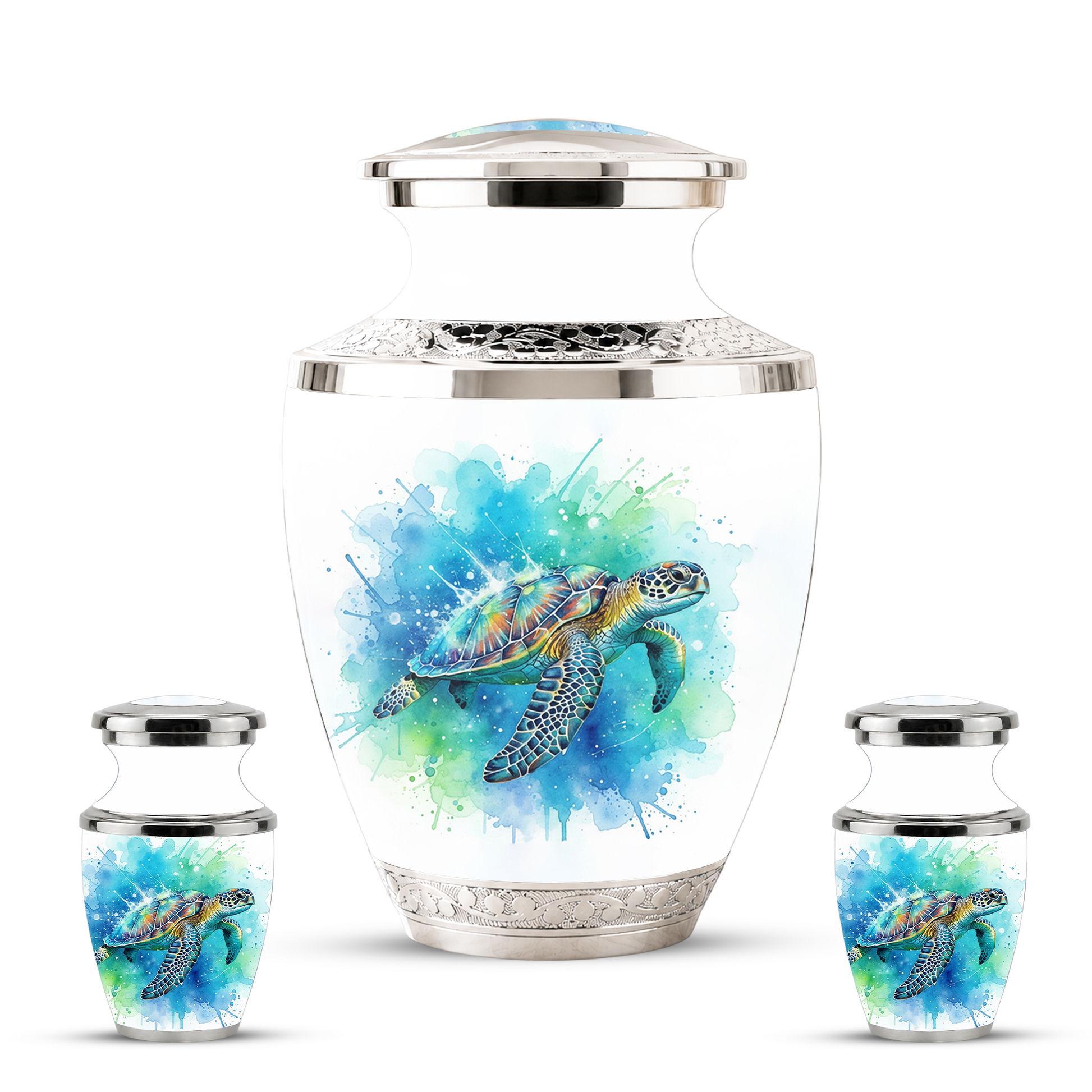 Sea Turtle Cremation Urn for Human Ashes, Personalized Urn for Human Ashes
