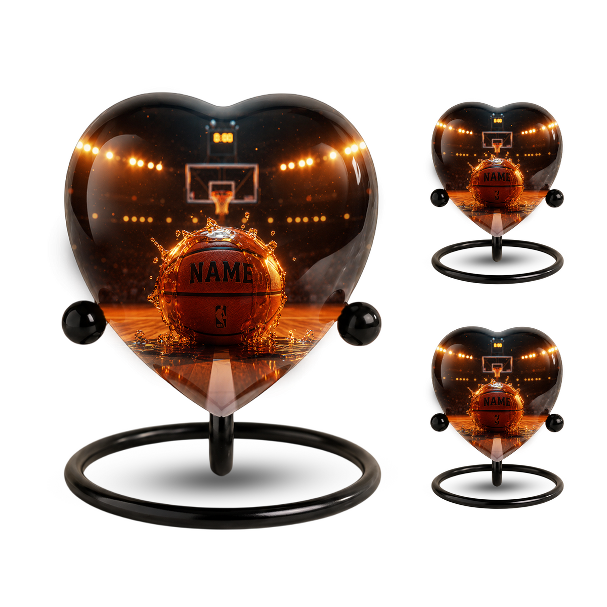 Basketball Adult Urn – Personalized Adult Cremation Urn for Ashes, Sports Memorial Urn