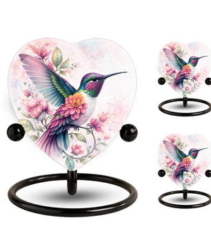 Hummingbird Cremation Urn – Adult Urn for Ashes, Beautiful Memorial Urn for Adults