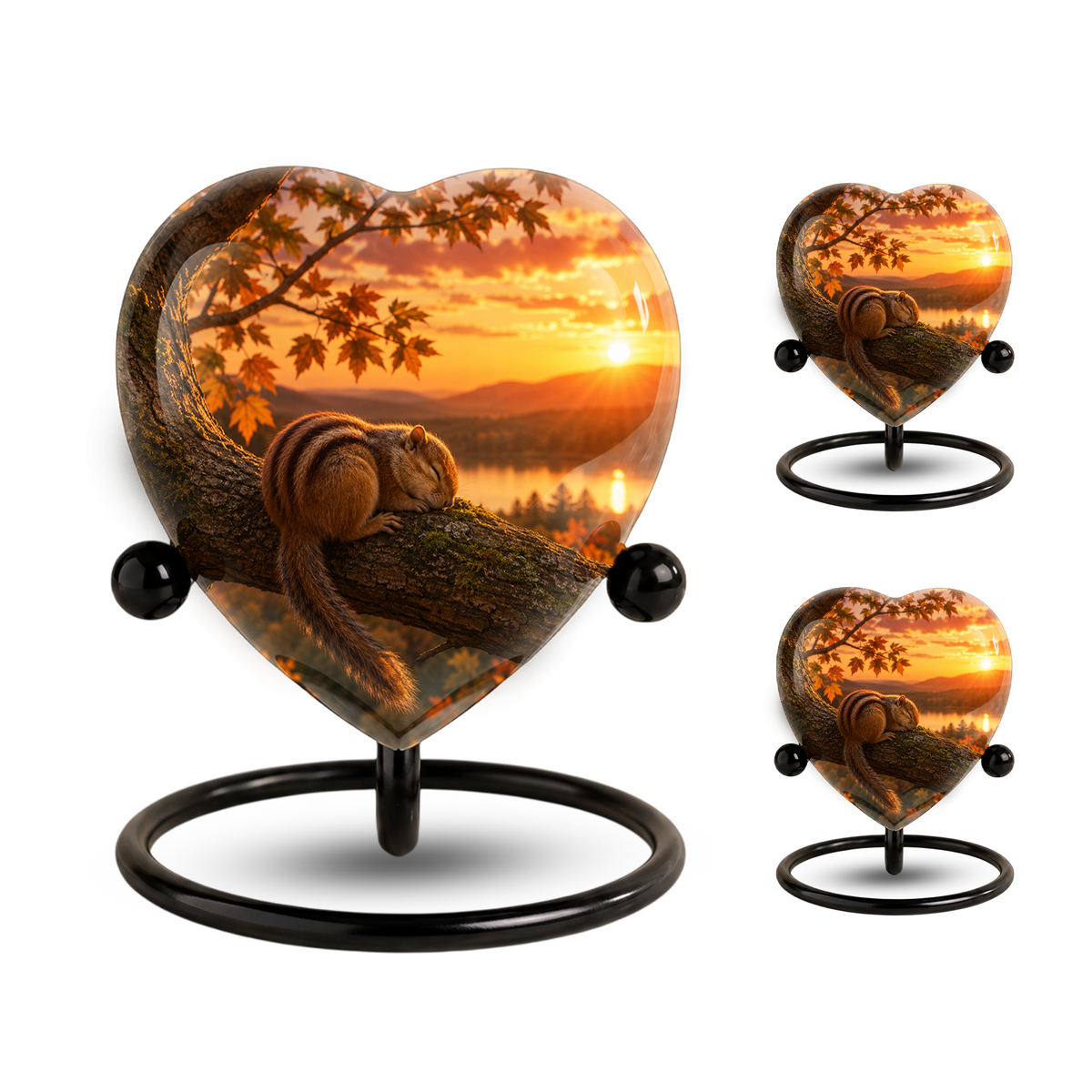 Squirrel Cremation Urn for Ashes | Personalized Adult Memorial Urn| Nature & Wildlife Cremation Urn