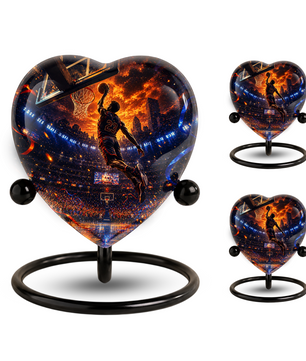Basketball Adult Cremation Urn for Ashes | Personalized Sports Memorial Urn