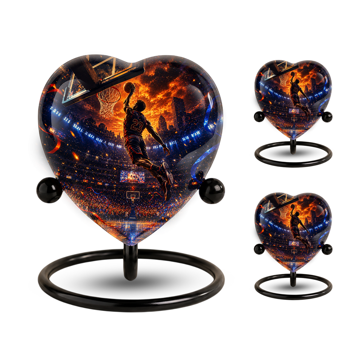 Basketball Adult Cremation Urn for Ashes | Personalized Sports Memorial Urn