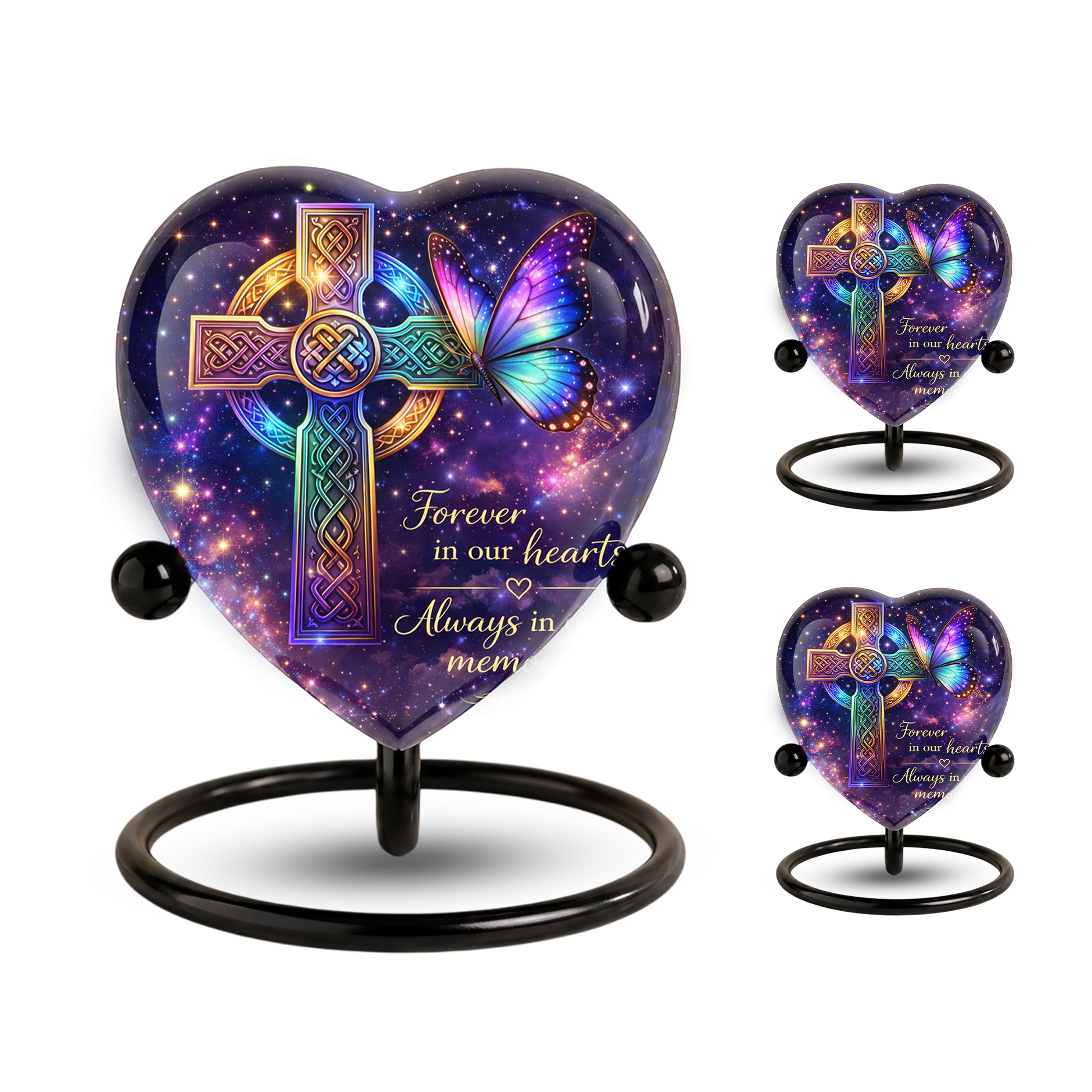 Celtic Cross Butterfly Memorial Urn, Adult Urn, Urns for Adult Ashes, Adult Urns, Adult Urns for Ashes