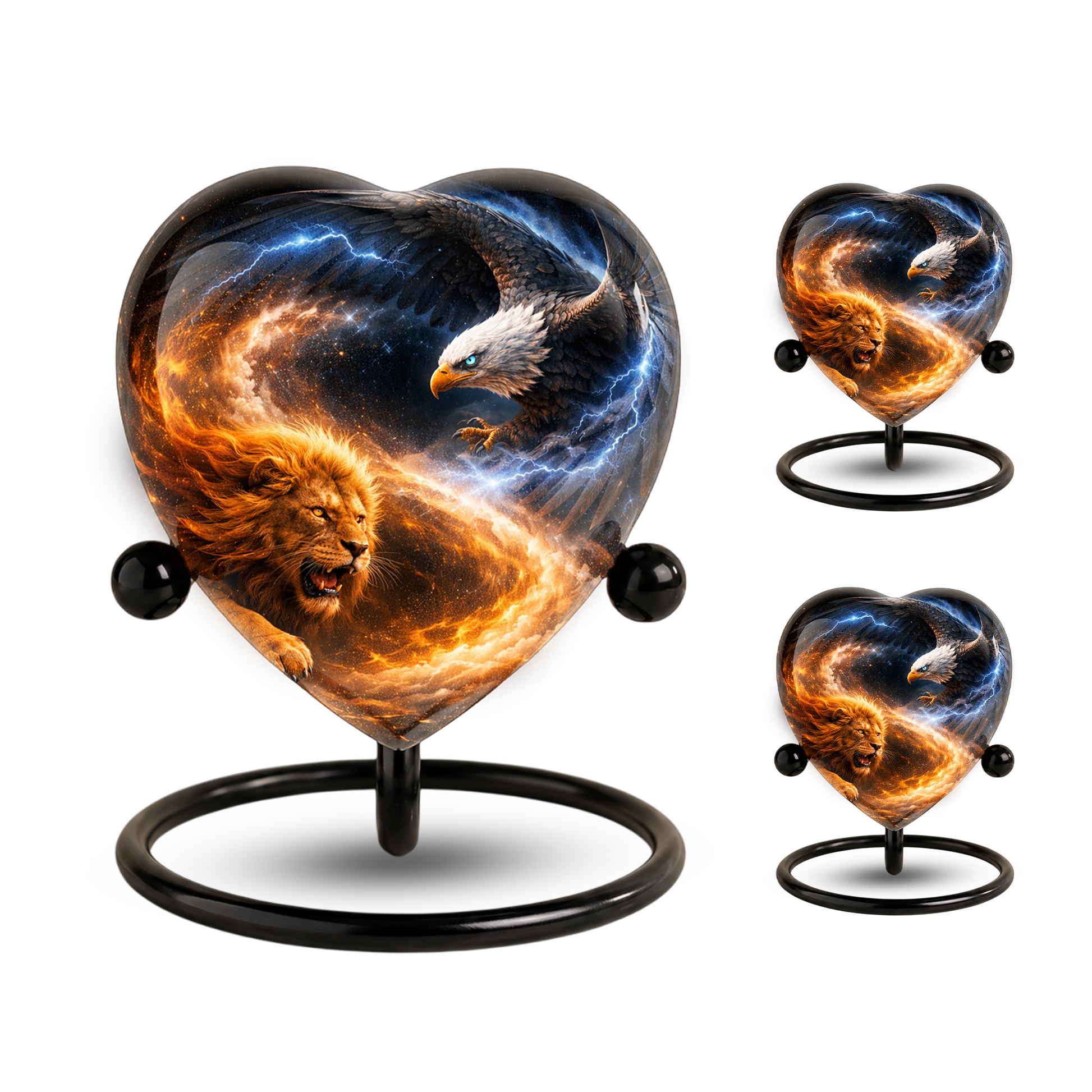Lion and Eagle Urn, Adult Urn, Urns for Adult Ashes, Adult Urns for Ashes, Adult Cremation Urn