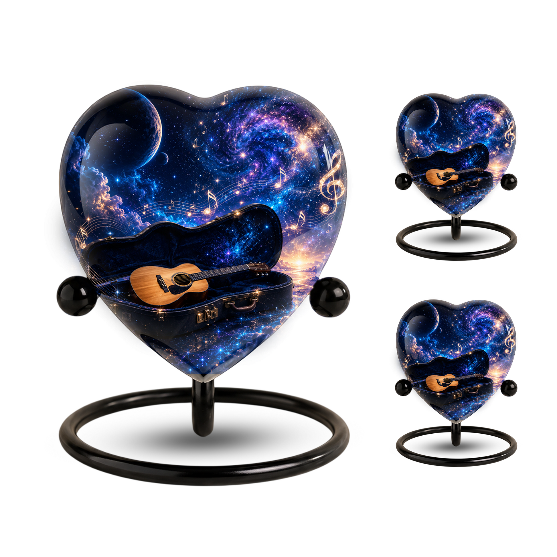 Music Guitar Adult Urn – Guitar Cremation Urn for Adult Ashes, Musical Memorial Adult Urn