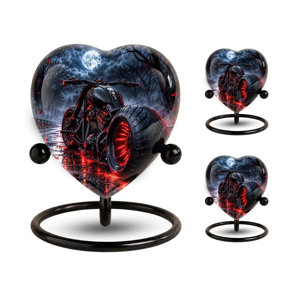 Motorcycle Urn for Dad's Ashes, Personalized Adult Cremation Urn for Men, Biker Memorial Urn