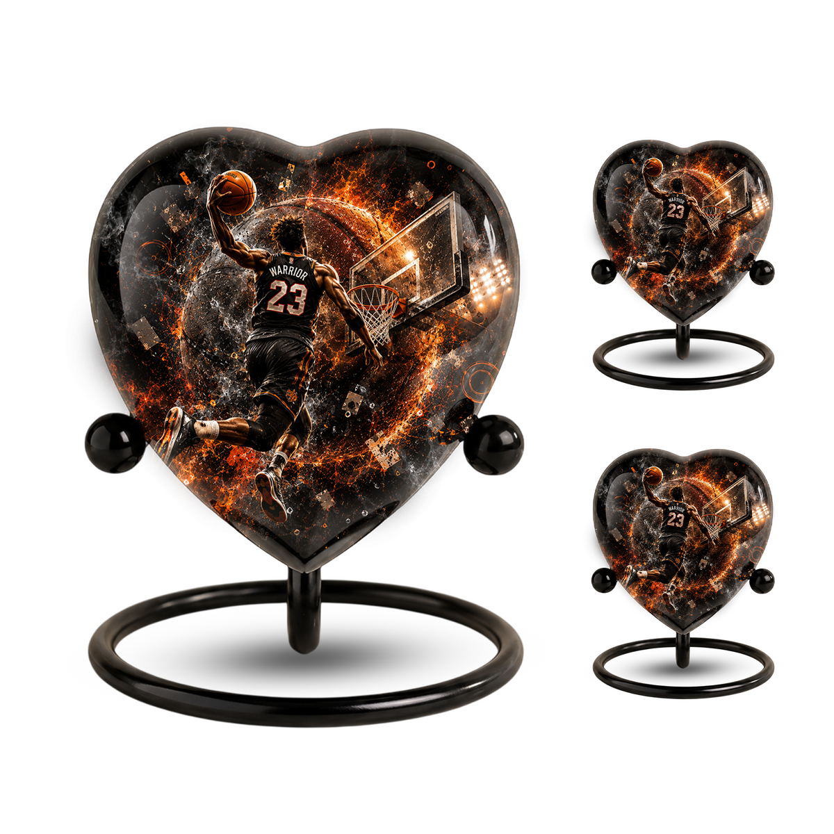 Personalized Basketball Cremation Urn for Ashes | Basketball Memorial Urn for Dad