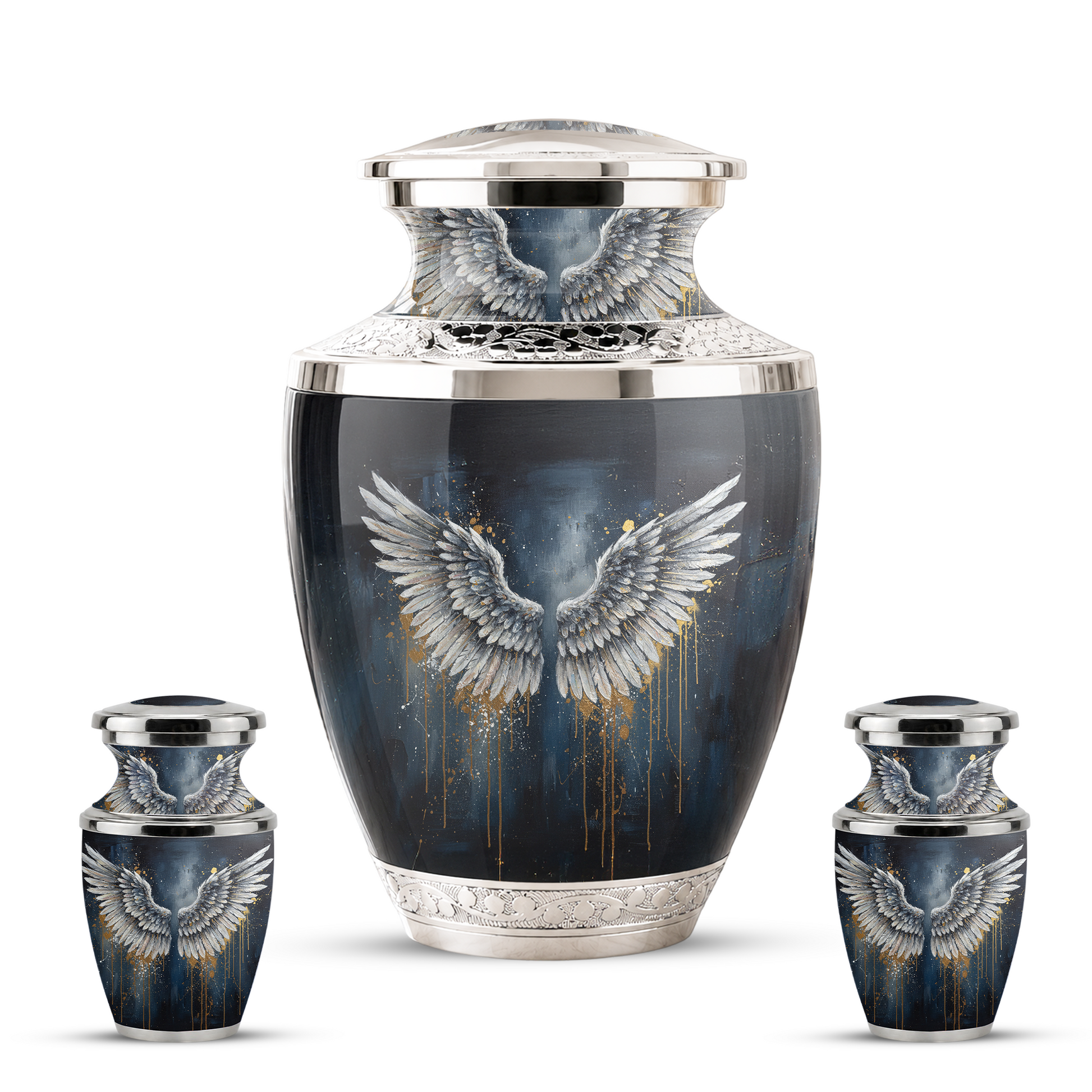 Angel Wings Cremation Urn for Mom & Dad, Guardian Angel Urn for Human Ashes