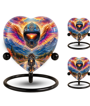 Bike Rider Urn – Memorial Cremation Urn for Dad, Father, Son & Men