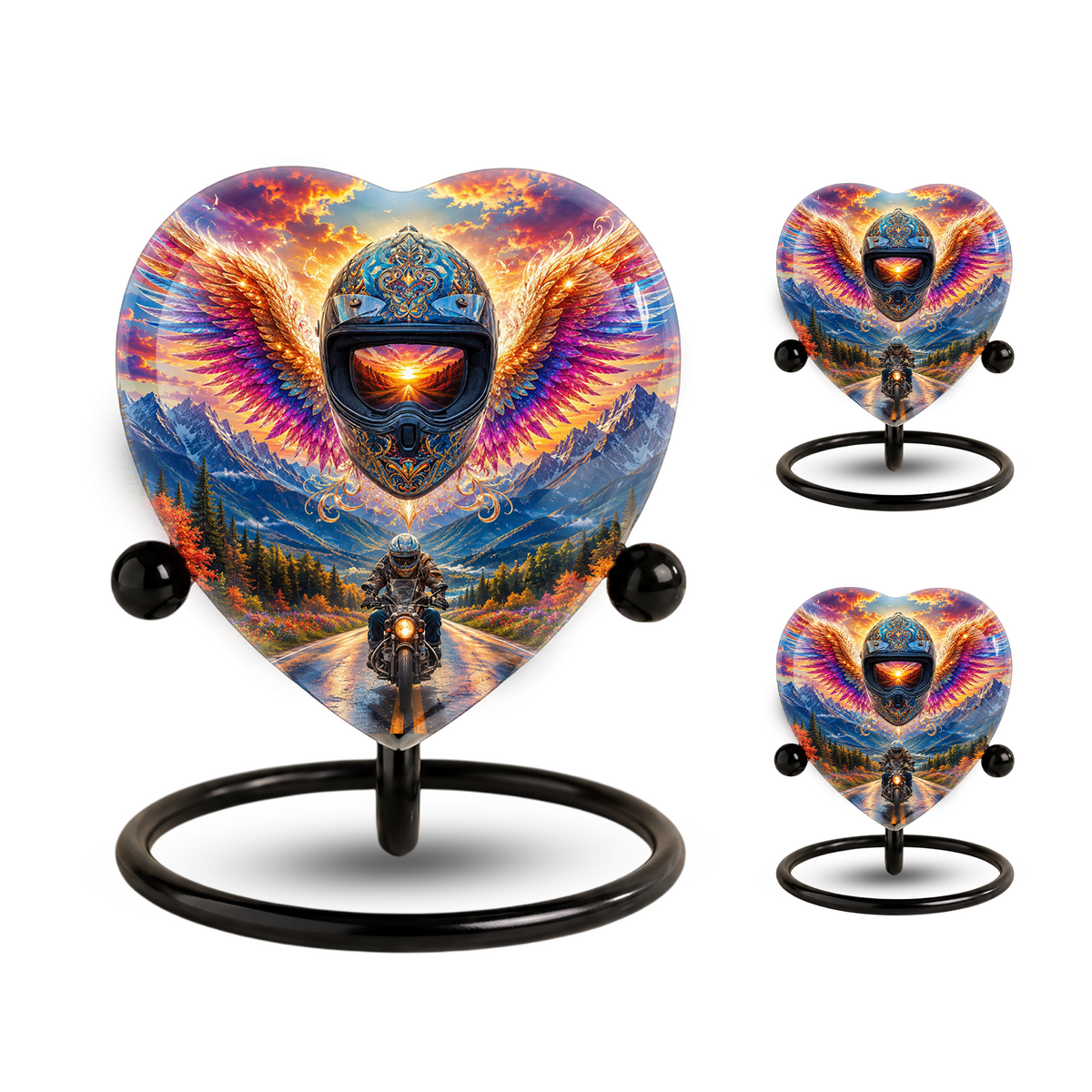 Bike Rider Urn – Memorial Cremation Urn for Dad, Father, Son & Men