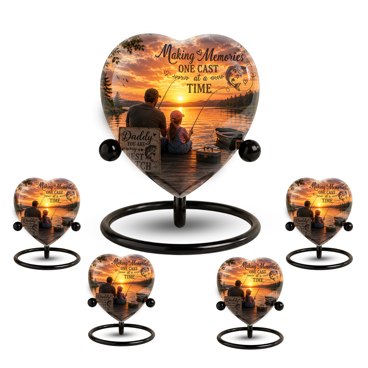 Fishing Urn – Fishing Cremation Urn for Ashes, Gone Fishing Memorial Urn