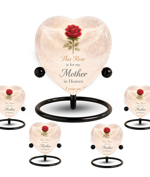 Rose Wings Urn for Adult Ashes – Angel Wings Adult Cremation Memorial Urn