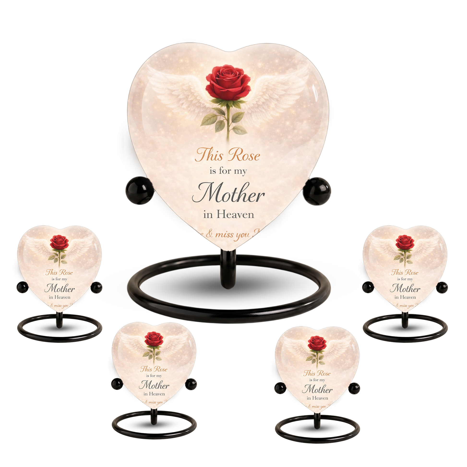 Rose Wings Urn for Adult Ashes – Angel Wings Adult Cremation Memorial Urn