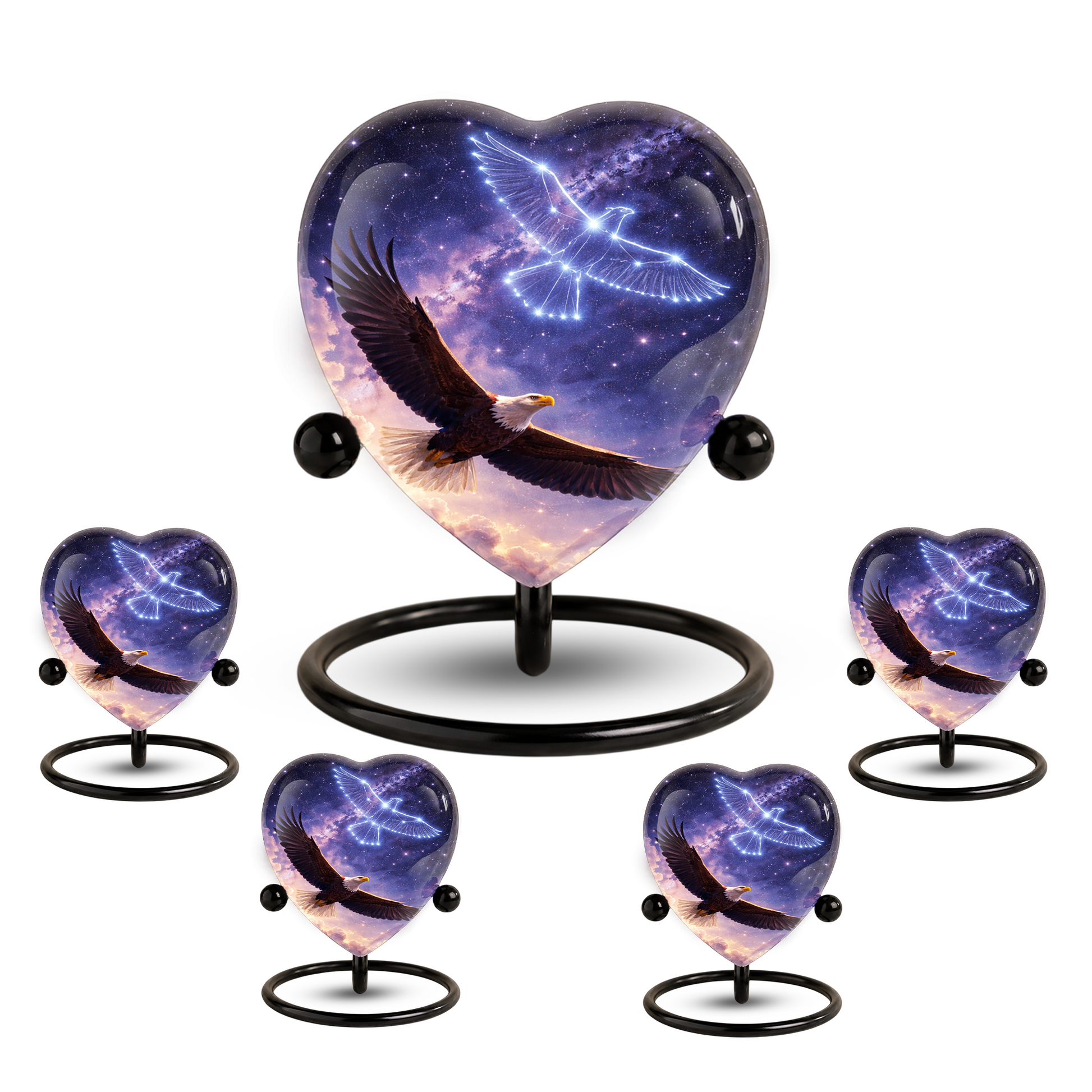 Eagle Heart Memorial Urn, Eagle Adult Urn, Eagle Urns for Adult Ashes, Eagle Adult Urns