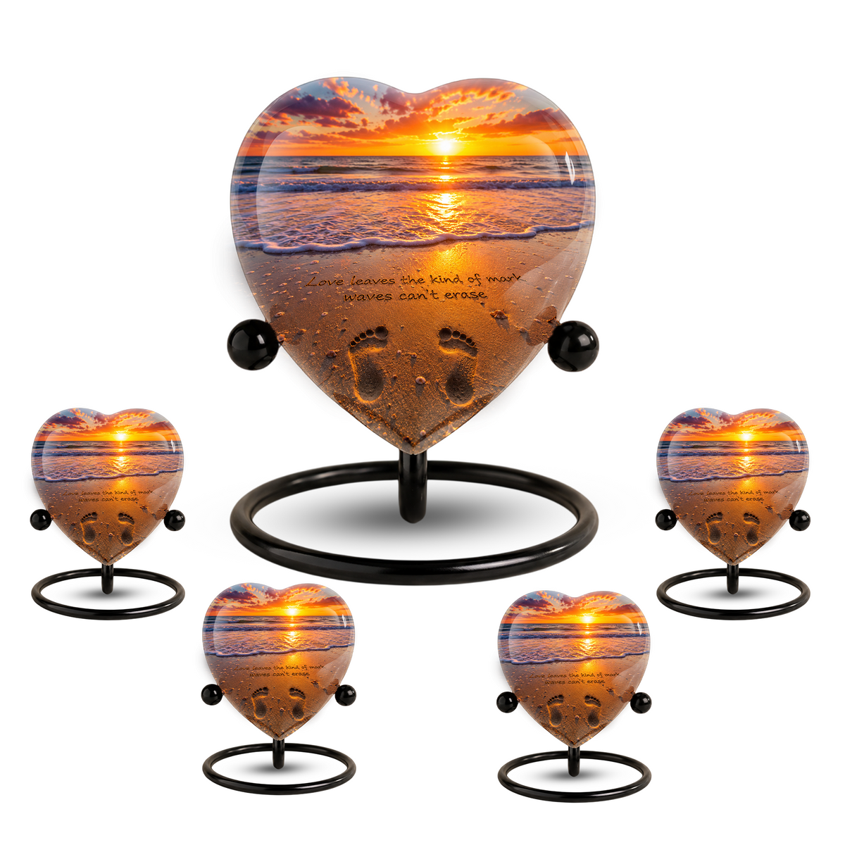 Beach Urns for Human Ashes – Beach Theme Urn, Ocean Wave Cremation Urn & Beautiful Memorial Urn