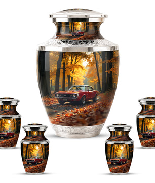 Classic Car Cremation Urn for Dad & Mom, Custom Car Urn for Human Ashes