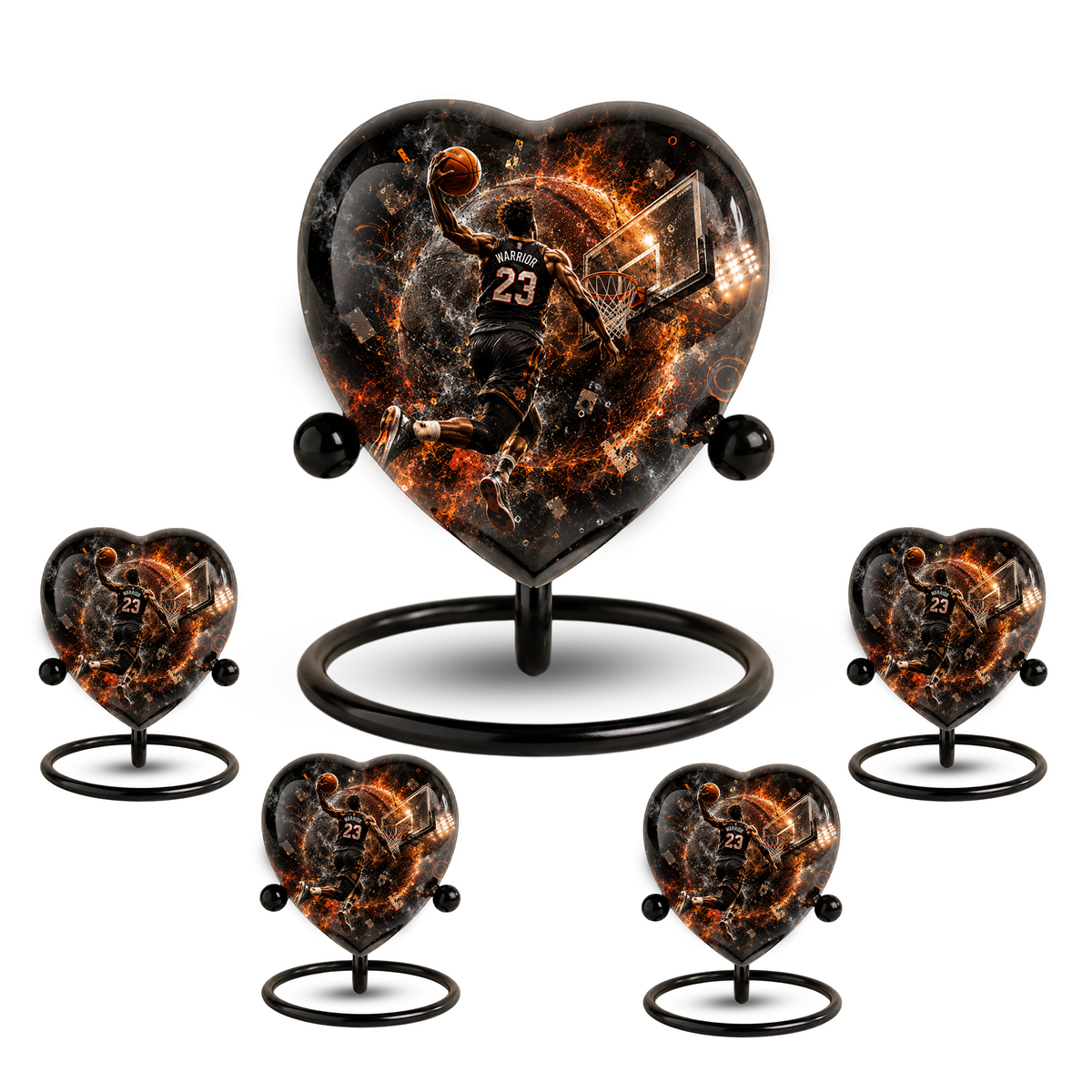 Personalized Basketball Cremation Urn for Ashes | Basketball Memorial Urn for Dad