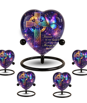 Celtic Cross Butterfly Memorial Urn, Adult Urn, Urns for Adult Ashes, Adult Urns, Adult Urns for Ashes