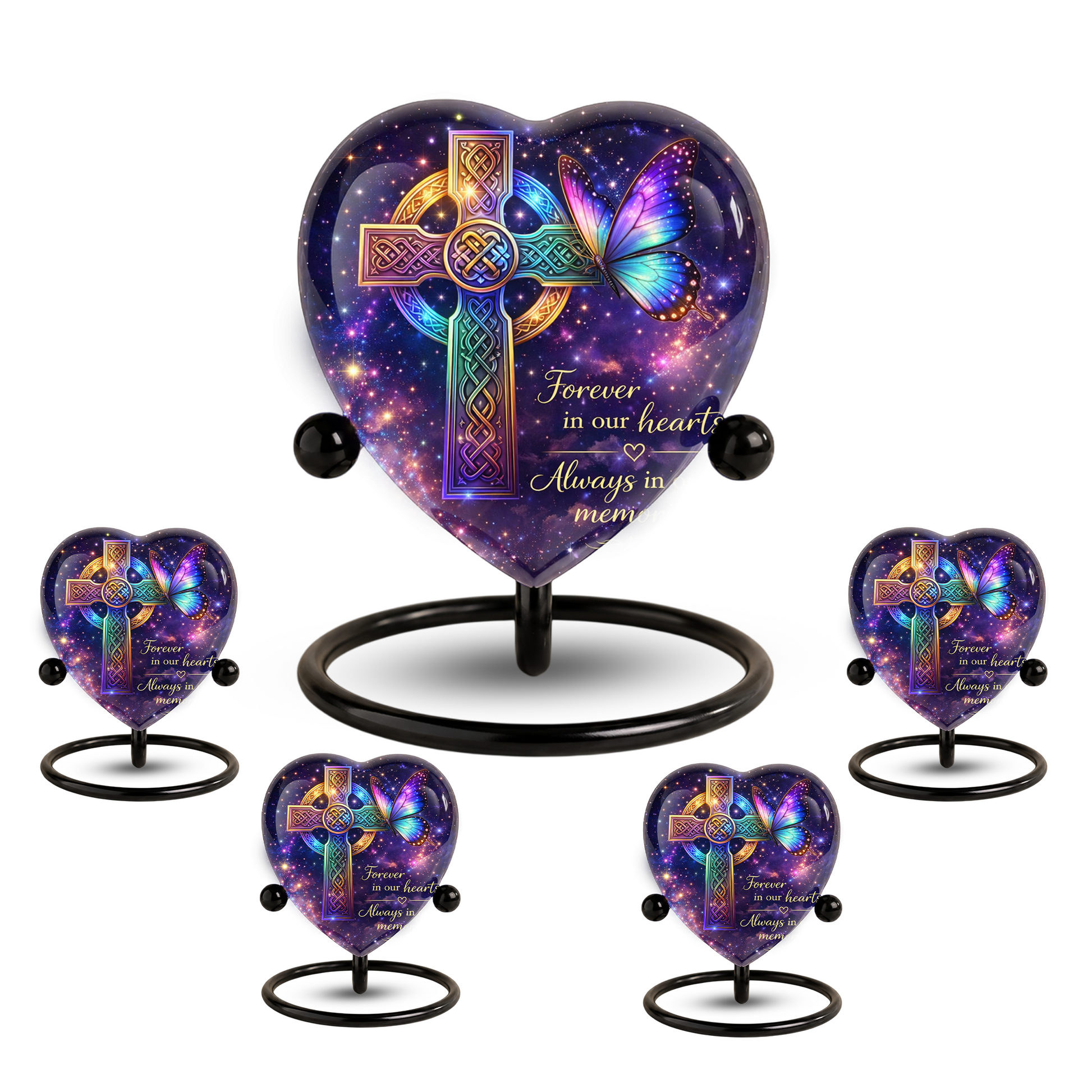 Celtic Cross Butterfly Memorial Urn, Adult Urn, Urns for Adult Ashes, Adult Urns, Adult Urns for Ashes