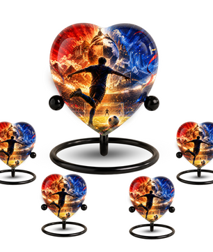 Personalized Soccer Cremation Urn for Ashes, Adult Urn for Dad, Men & Sports Fans