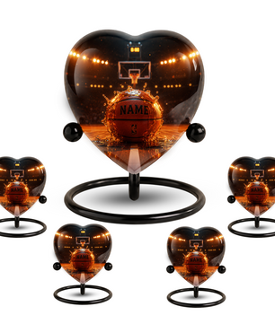 Basketball Adult Urn – Personalized Adult Cremation Urn for Ashes, Sports Memorial Urn