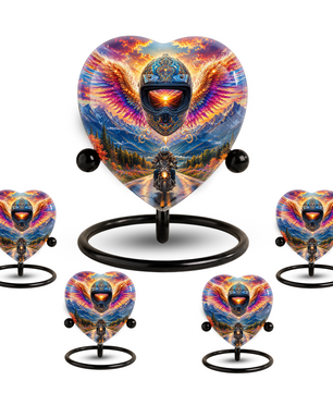 Bike Rider Urn – Memorial Cremation Urn for Dad, Father, Son & Men
