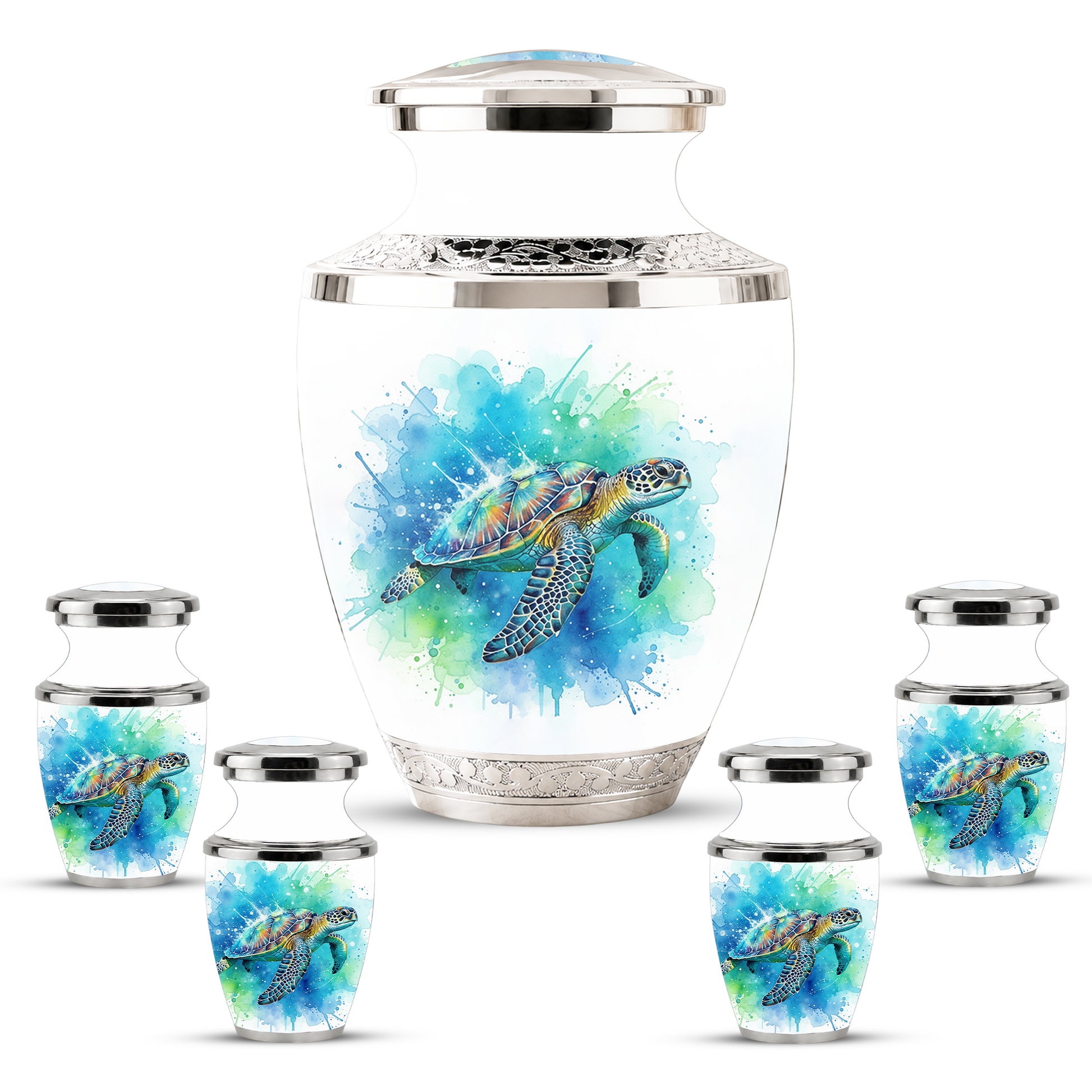 Sea Turtle Cremation Urn for Human Ashes, Personalized Urn for Human Ashes
