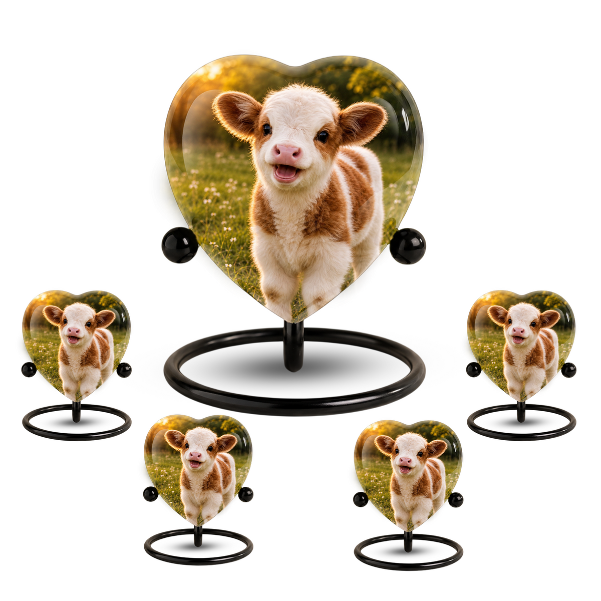 Cow Cremation Urn for Ashes | Personalized Farm Animal Memorial Urn | Handmade Adult Cremation Urn