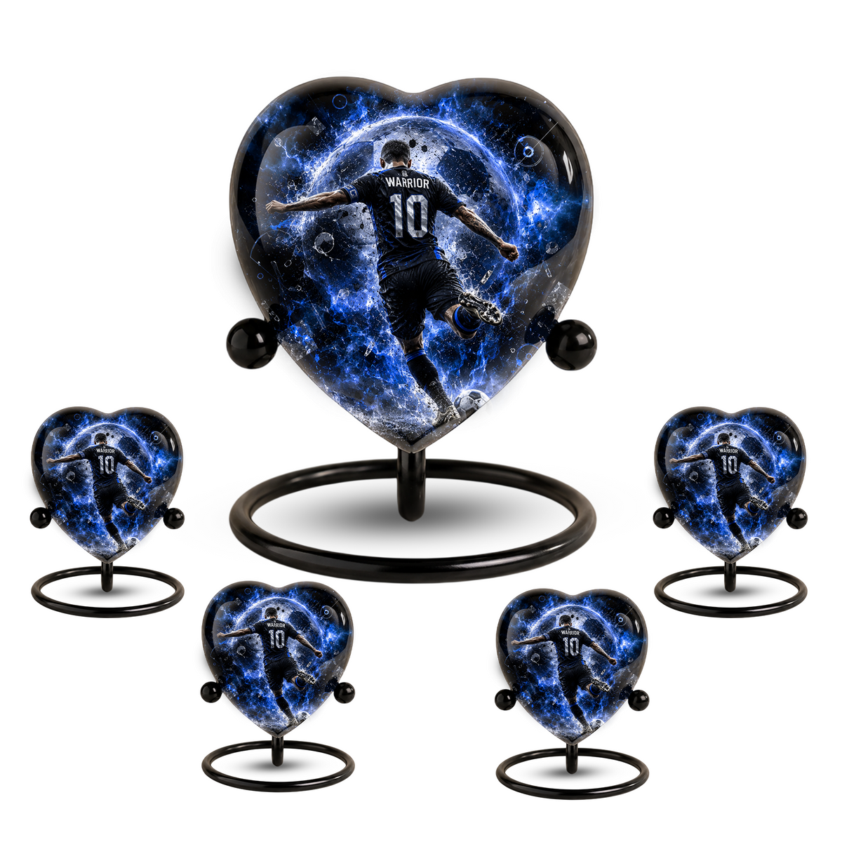 Personalized Soccer Cremation Urn for Ashes | Adult Sports Memorial Urn for Dad & Men