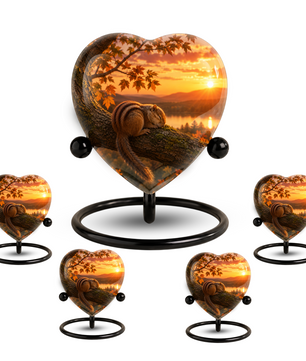 Squirrel Cremation Urn for Ashes | Personalized Adult Memorial Urn| Nature & Wildlife Cremation Urn