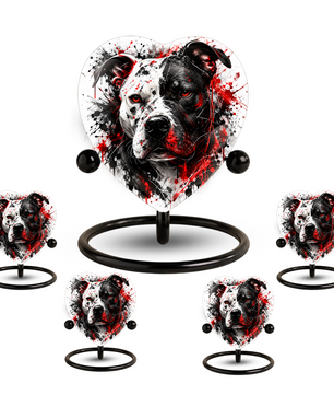 Pitbull Cremation Urn for Ashes, Dog Memorial Urn, Personalized Pit Bull Urn, Pet Keepsake Urn,